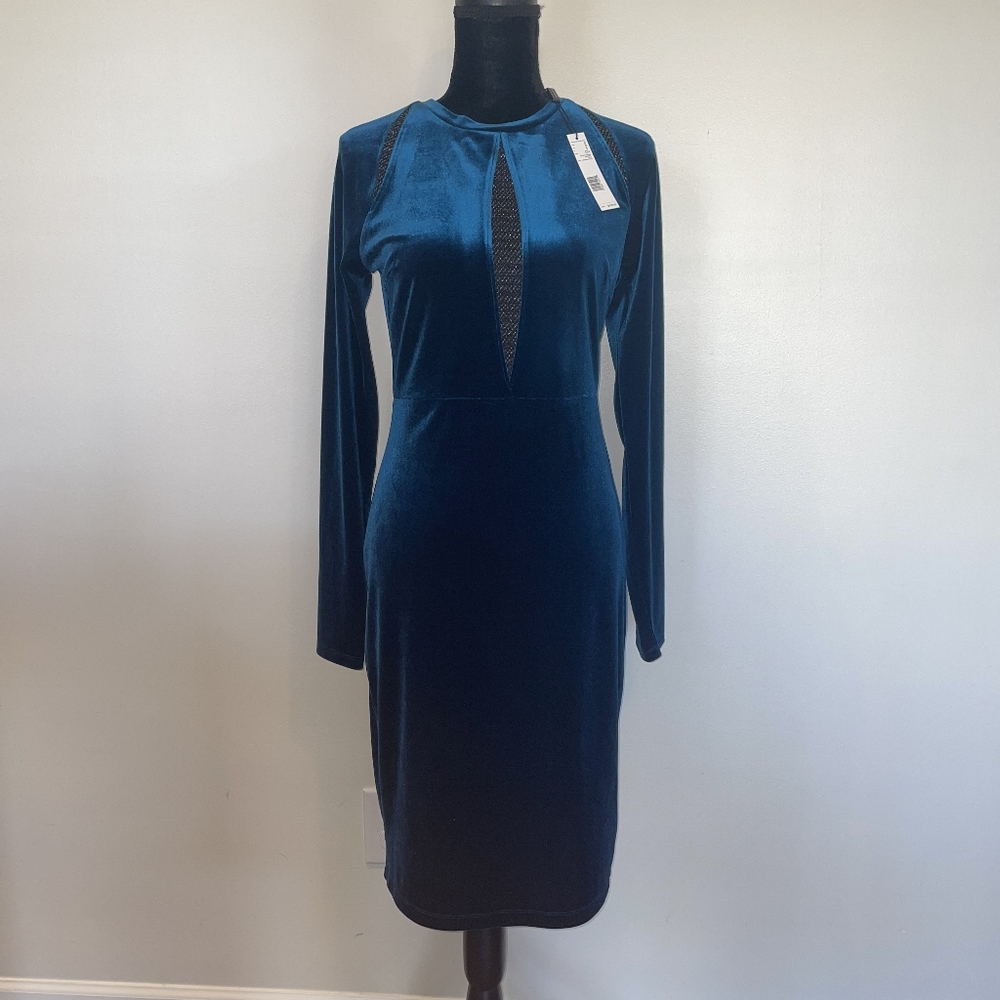ELLIE TAHARI Velvet Dress - SMALL
